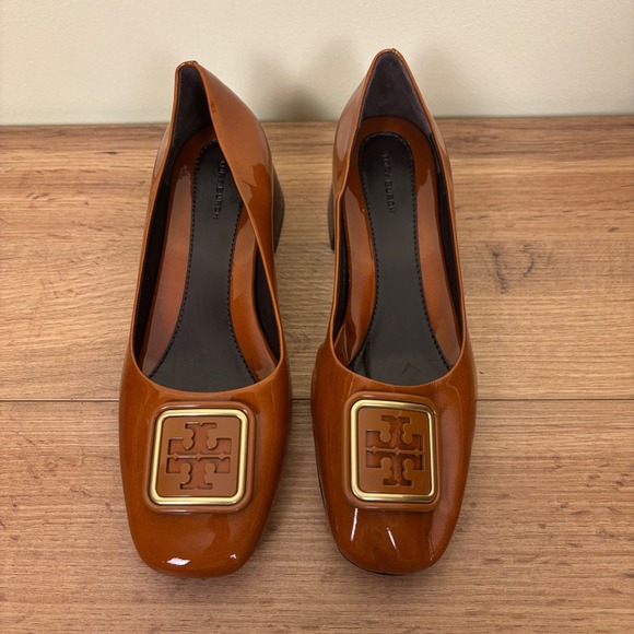 TORY BURCH Georgia Pump Women Size 9 Cuoio Orange Brown Casual Formal Office - Picture 3 of 12